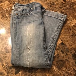 Maurices Wide Flare Distressed